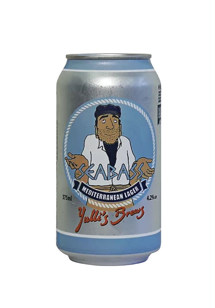 Yulli's Seabass Mediterranean Lager 375ml Can