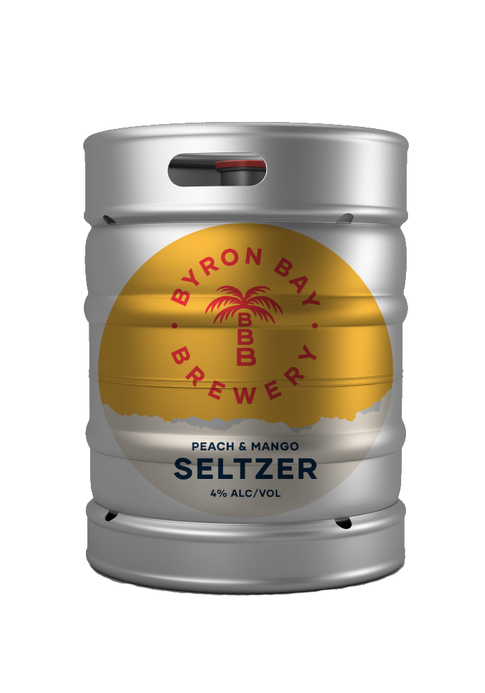 Byron Bay Peach & Mango Seltzer Kegs