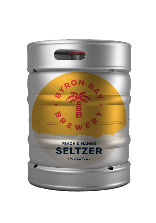 Byron Bay Peach & Mango Seltzer Kegs